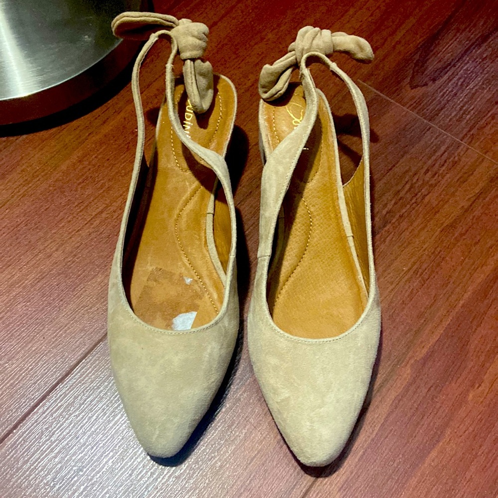 Sudini Tan Suede Heel